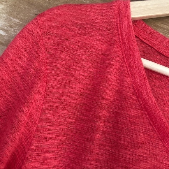 Carre Noir 3/4 sleeve burnout v-neck top size large - Picture 4 of 9